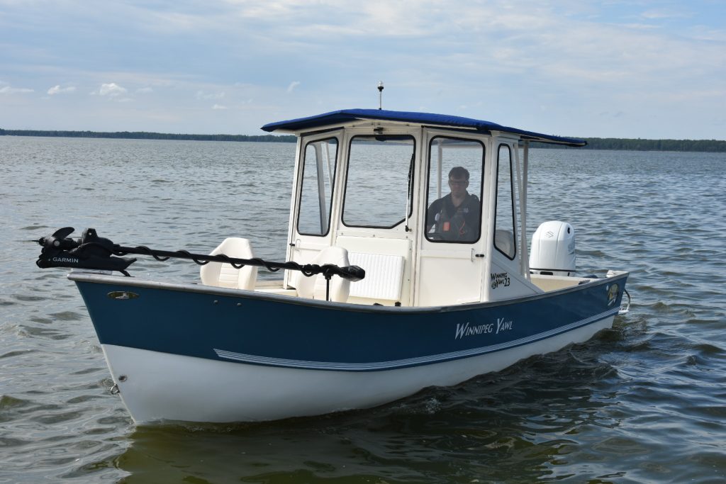 Port side of the Winnipeg Yawl 23